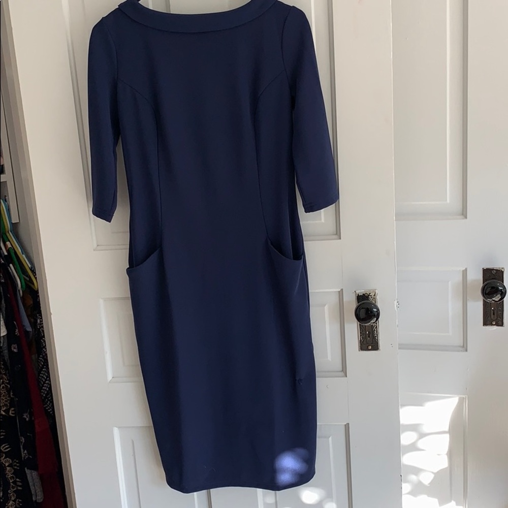 Navy blue body dress